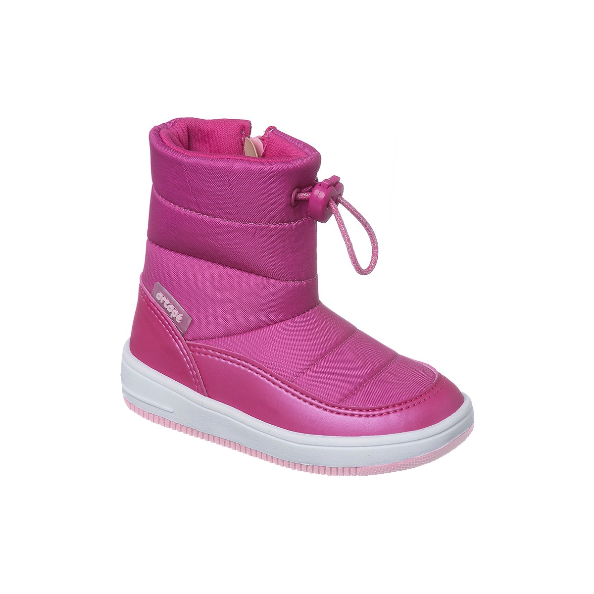 Bota Infantil Feminina Ortopé Bliss Boot Detalhe Coração Glitter Pink