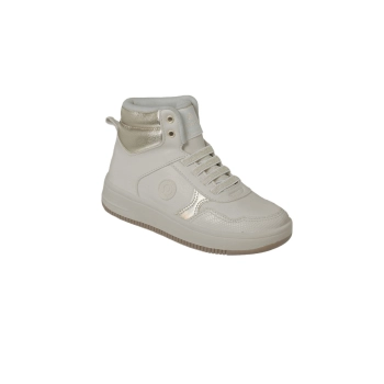 Tênis Cano Alto Infantil Feminino Ortopé Bliss Teen Boot Off White, confeccionado em material polímero, com forro em tecido e espuma para proporcionar conforto aos pezinhos. Apresenta a palmilha Gravidade Zero, que além de proporcionar amortecimento de longa duração, possui memória de expansão e reduz impactos. O solado em TR emborrachado é antiderrapante, proporcionando mais segurança e estabilidade nos passos. O calce é prático, através de cadarço elástico.