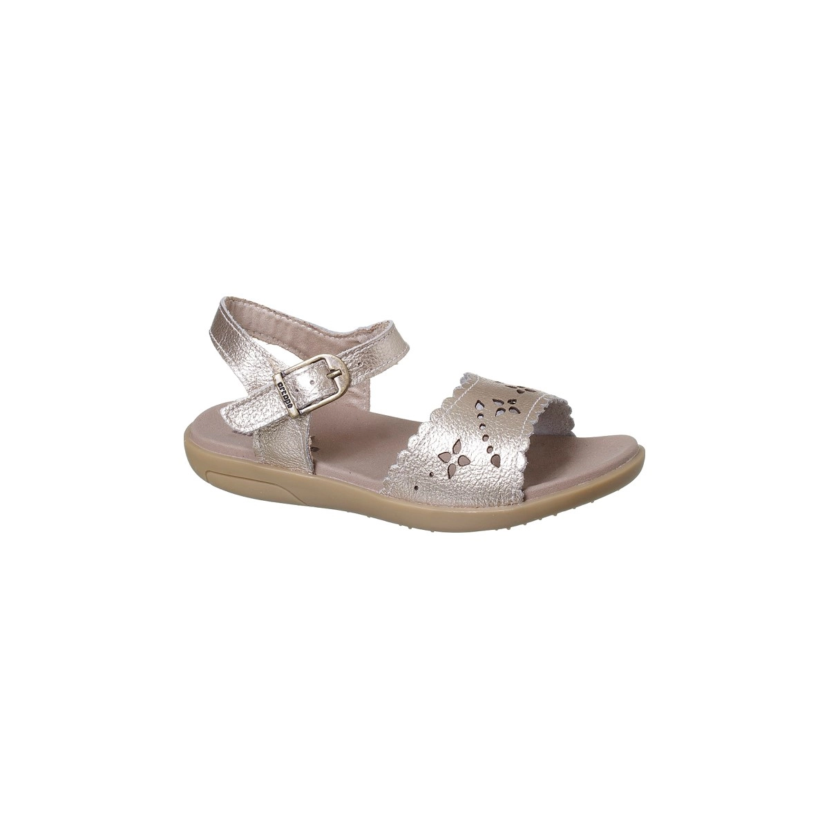 Sandália Infantil Feminina Ortopé Autêntica Basic Ouro Light