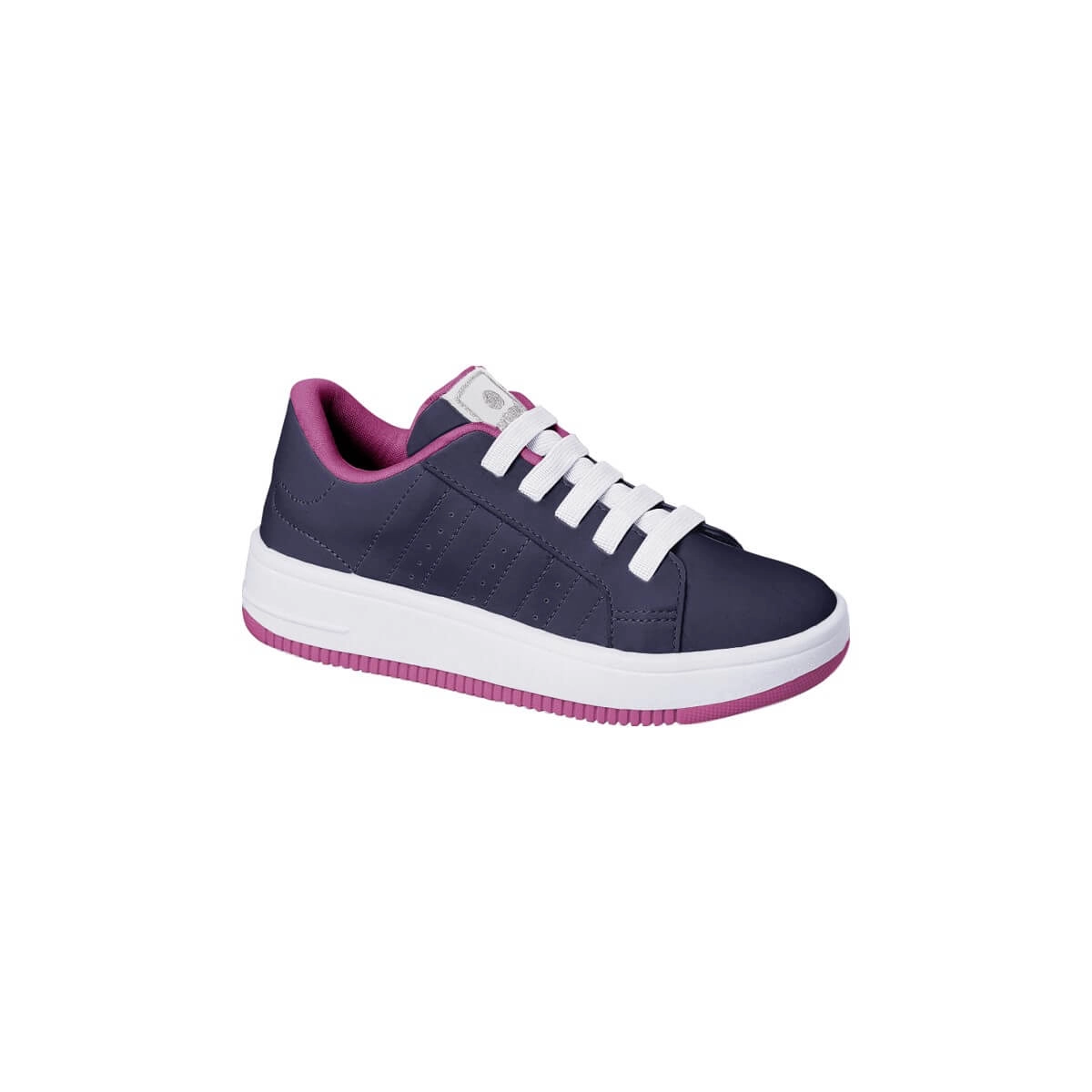 Tênis Infantil Feminino Ortopé Bliss Elástico Marinho/Pink