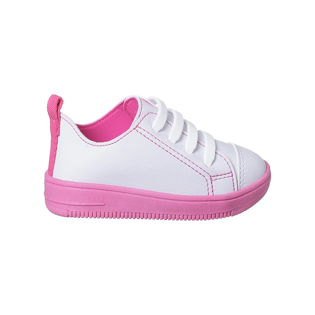 Tênis Infantil Feminino Ortopé Bliss Estica E Puxa Branco/Rosa