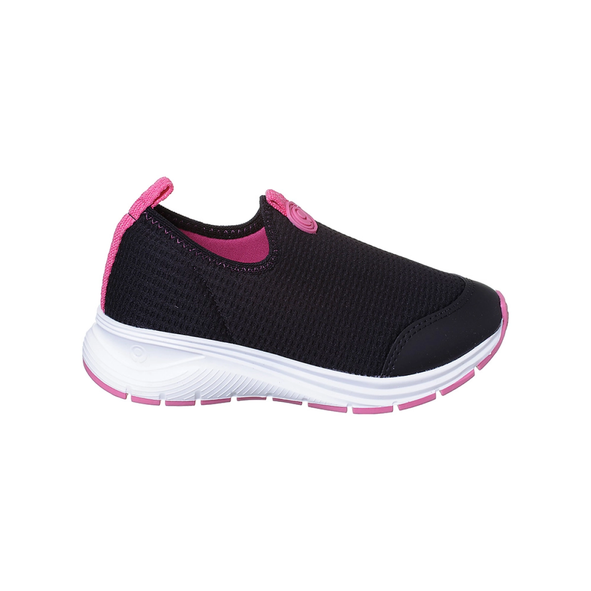 Tênis Infantil Feminino Ortopé Flex Run Calce Fácil Preto/pink