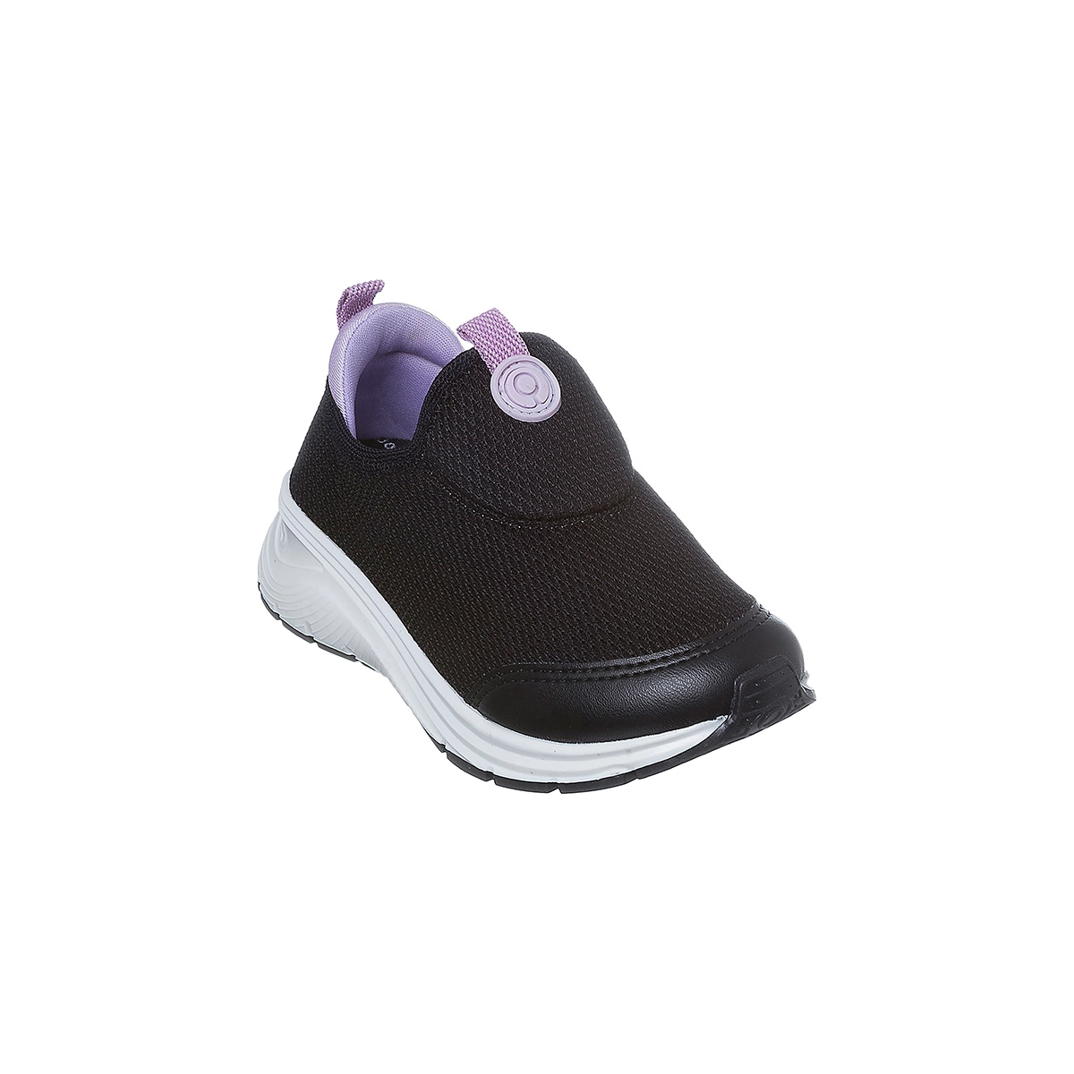 Tênis Infantil Feminino Ortopé Flex Run Comfy Calce Fácil Preto E Lilas