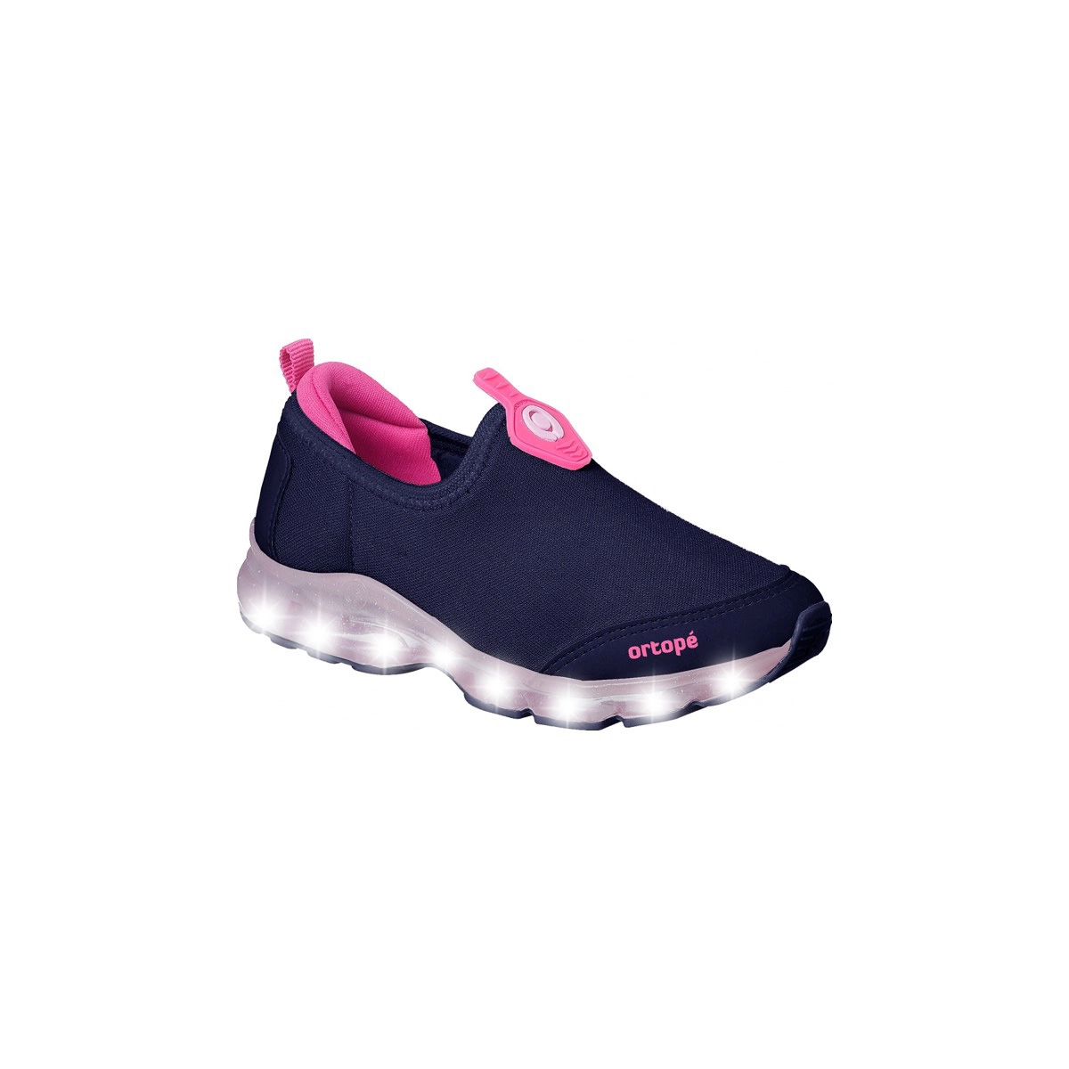 Tênis Infantil Feminino Ortopé Power Light Marinho/Pink