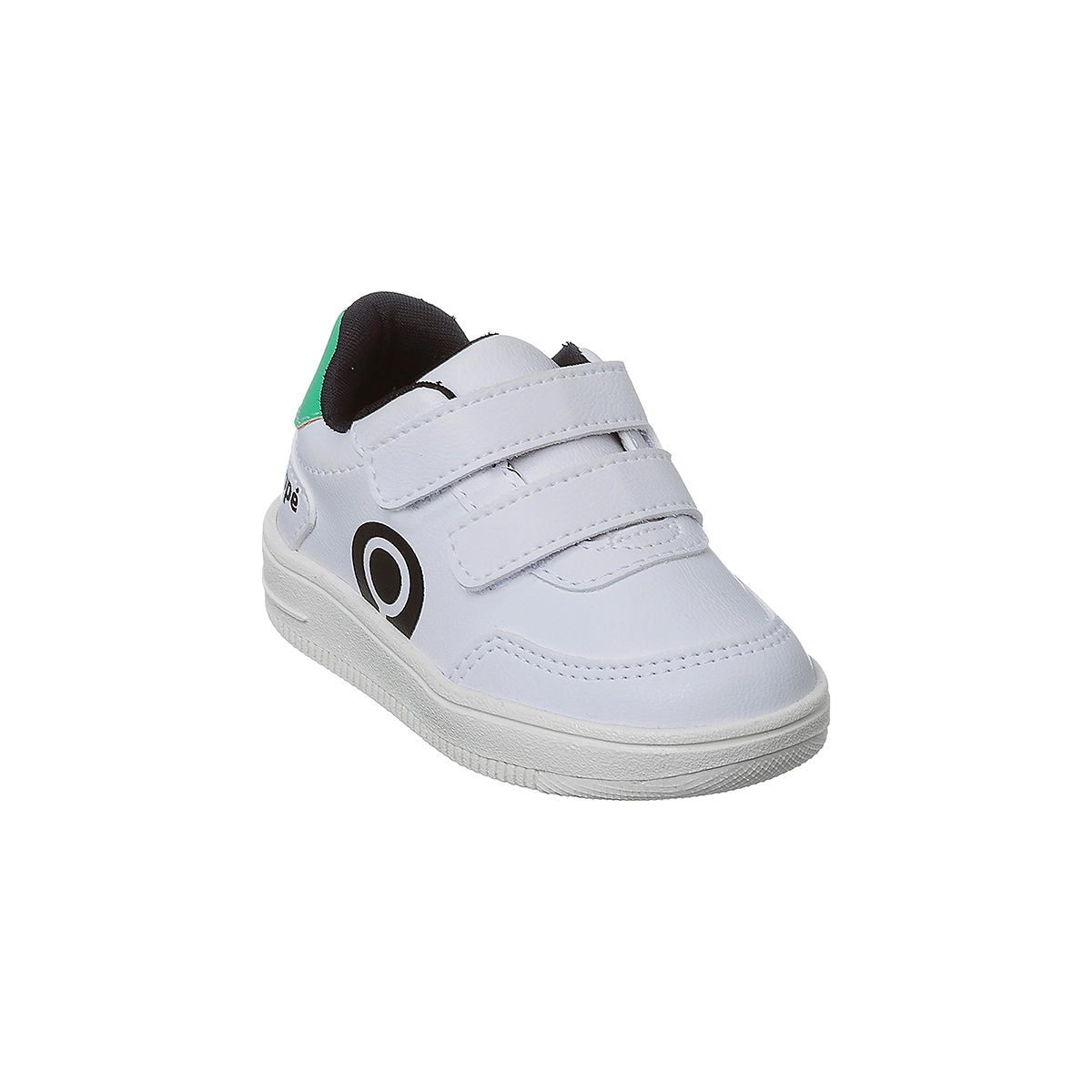 Tênis Infantil Ortopé Bliss Fecho Duplo Branco E Verde