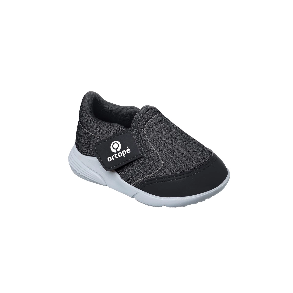 Tênis Sport Baby Masculino Preto Com Fecho Duplo Lateral